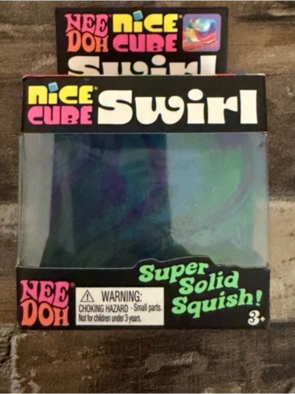 NeeDoh Nice Cube Swirl - Multicolor Squish Toy